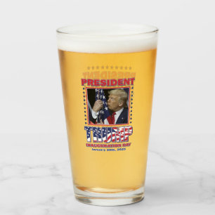 President Trump Inauguration 2025 Glass