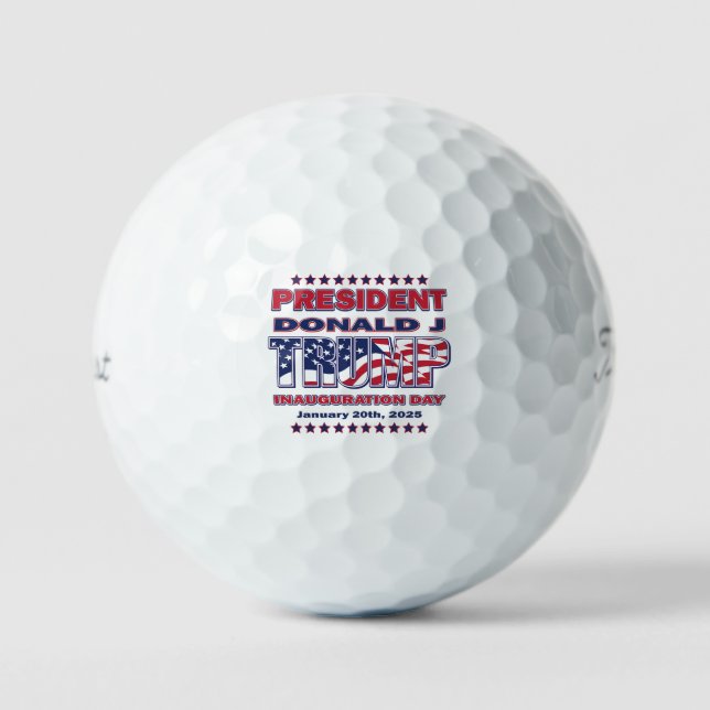 President Trump Inauguration 2025 Golf Balls (Front)