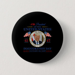 President Trump Inauguration Day 2025 Memorabilia 6 Cm Round Badge