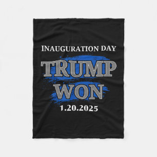President Trump Inauguration Day 2025 Memorabilia  Fleece Blanket