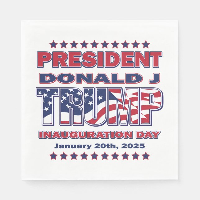 President Trump Inauguration Napkin (Front)