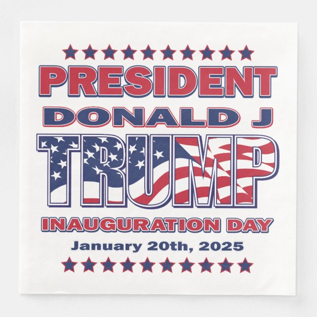 President Trump Inauguration Napkin (Front)
