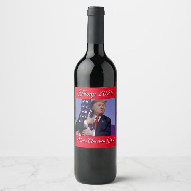 President Trump Make America Great Wine Label (Front)