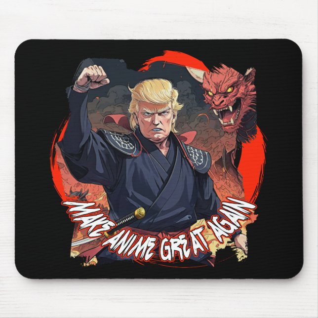 President Trump Make Anime Great Again Mouse Mat (Front)