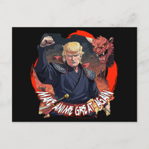 President Trump Make Anime Great Again Postcard
