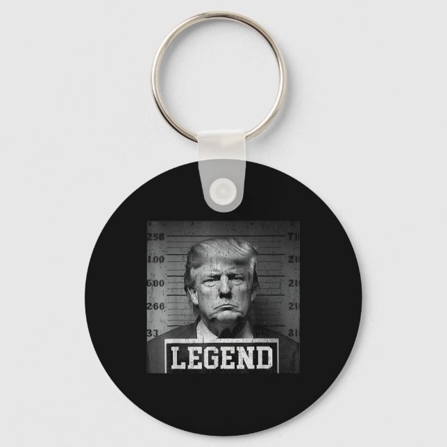 President Trump Mug Shot  Key Ring (Front)