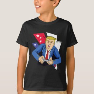 President Trump Playing Video Games - 4th July Ind T-Shirt