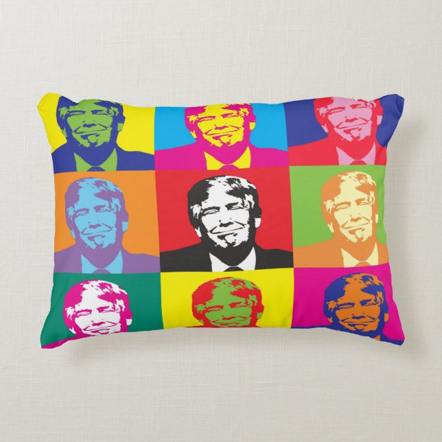 President Trump Pop Art Decorative Cushion (Front)