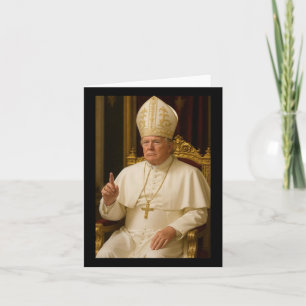 President Trump Pope 2025 Card