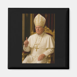 President Trump Pope 2025 Magnet