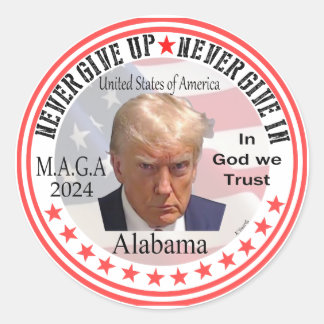 President Trump Red wave Across America Classic Round Sticker