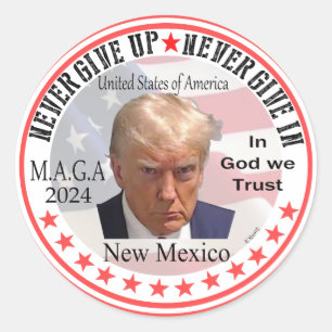 President Trump Red wave Across America, Making Am Classic Round Sticker