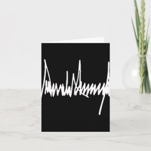 President Trump Signature Left Chest White Card