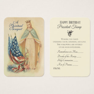 President Trump Spiritual Bouquet Holy Cards