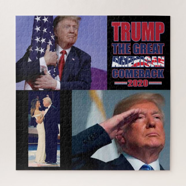 President Trump the Great American Comeback Jigsaw Puzzle (Vertical)