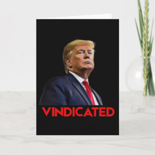 President Trump Vindicated  Card