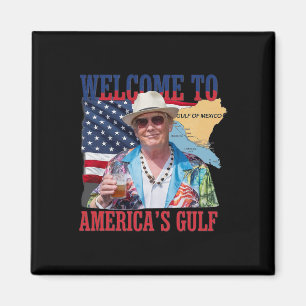 President Trump Welcome To America's Gulf Mexico 7 Magnet