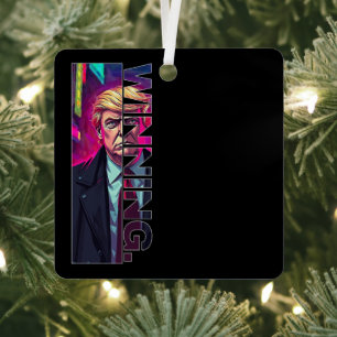 President Trump - WINNING Metal Tree Decoration