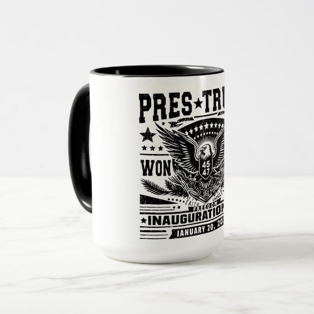 President Trump Won 2024 Mug (Front Left)