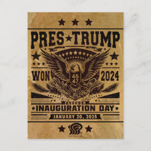 President Trump Won 2024 Postcard