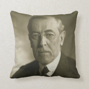 President Woodrow Wilson Portrait 1919 Cushion