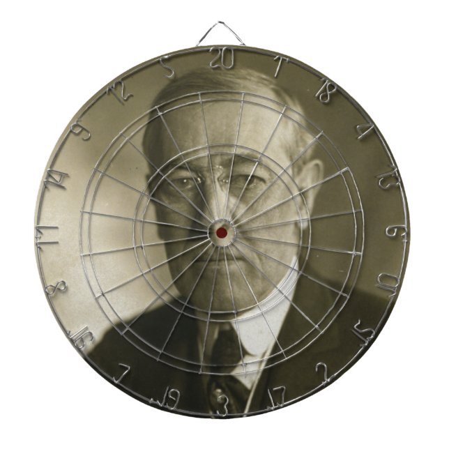 President Woodrow Wilson Portrait 1919 Dartboard (Front)