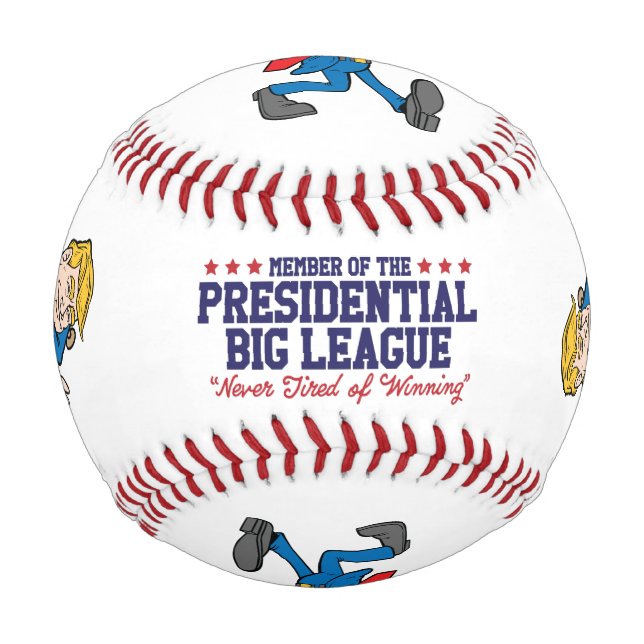 "Presidential Big League" Funny Trump Baseball (Front)