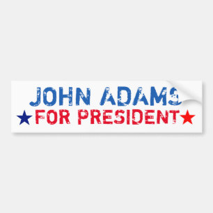 Presidential Bumper Sticker: John Adams Sticker