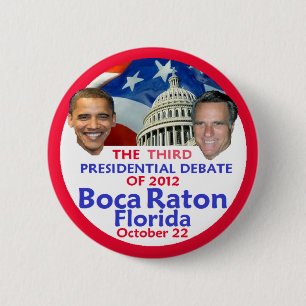 Presidential Debate 6 Cm Round Badge