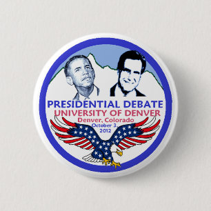 Presidential Debate 6 Cm Round Badge