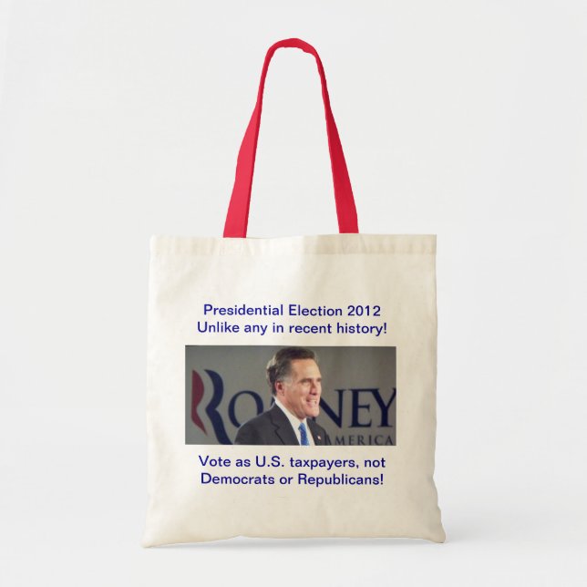 Presidential Election 2012 Romney Photo Bag (Front)