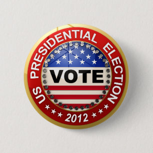 Presidential Election 2012 Vote 6 Cm Round Badge