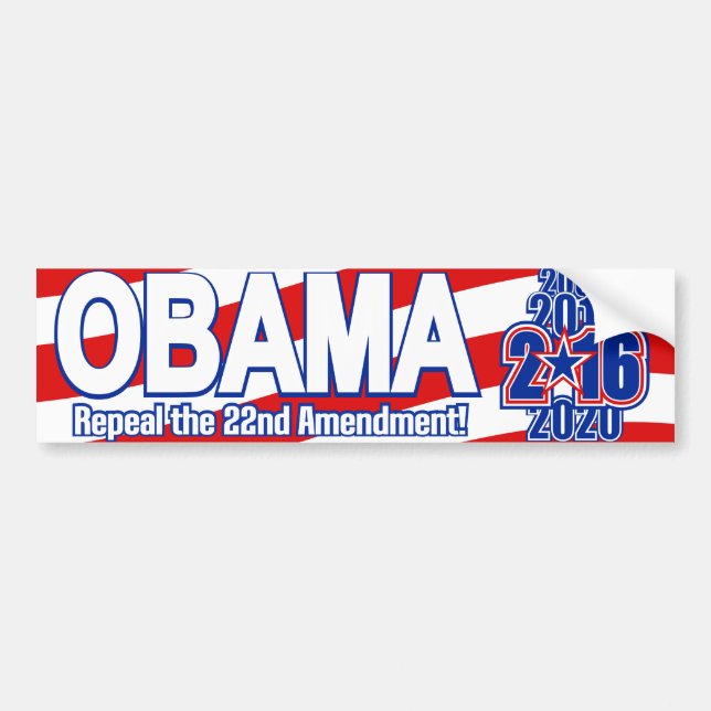 Presidential Election 2016 Obama Bumper Sticker (Front)