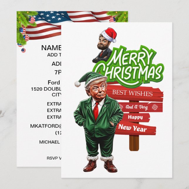 Presidential Election Celebration Invitation (Front/Back)