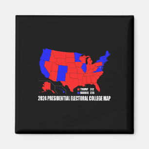 Presidential Electoral College Usa Map Trump Harri Magnet