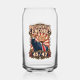Presidential Encore 45 47 Two-Sided Can Glass