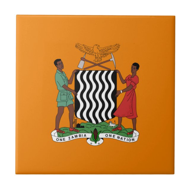 Presidential flag of Zambia Tile (Front)