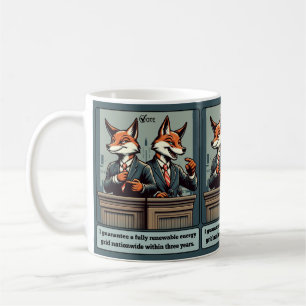 Presidential Fox – Funny Political Satire Animal Coffee Mug