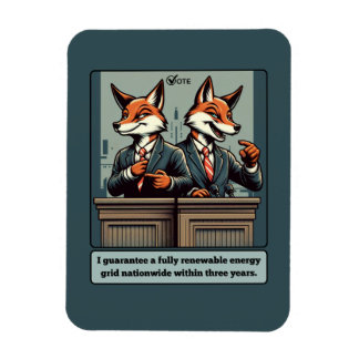 Presidential Fox – Funny Political Satire Animal  Magnet