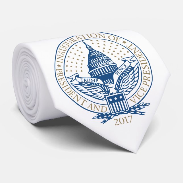 Presidential Inauguration 2017 Donald Trump Pence Tie (Rolled)