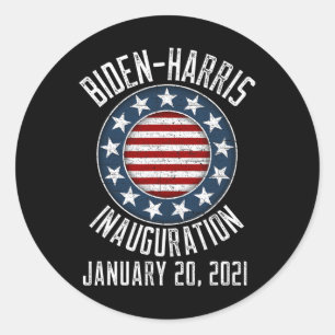 Presidential Inauguration 2021 Making History 1  Classic Round Sticker