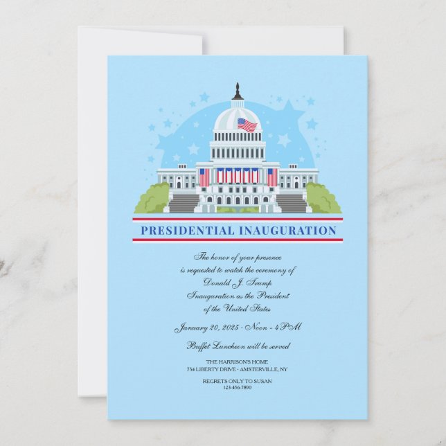 Presidential Inauguration Party Invitation (Front)