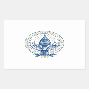 Presidential Inauguration Trump Pence 2017 Rectangular Sticker