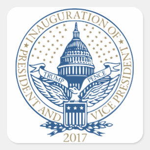Presidential Inauguration Trump Pence 2017 Square Sticker