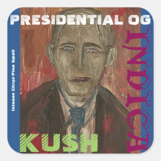 PRESIDENTIAL OG KUSH SQUARE STICKER