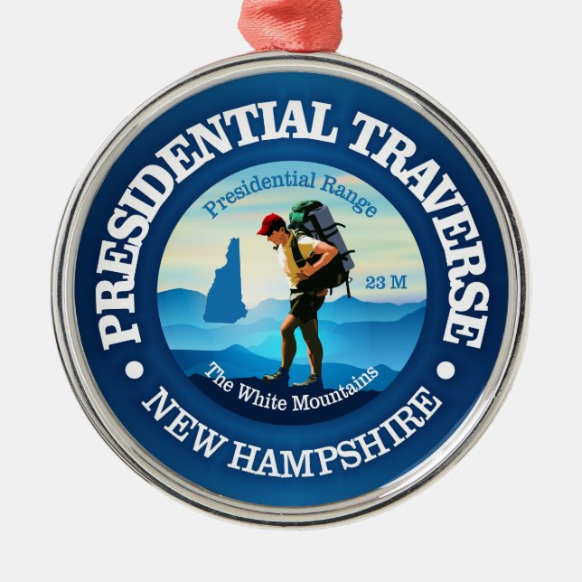 Presidential Traverse (C) Metal Tree Decoration (Front)