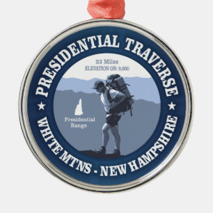 Presidential Traverse (rd) Metal Tree Decoration