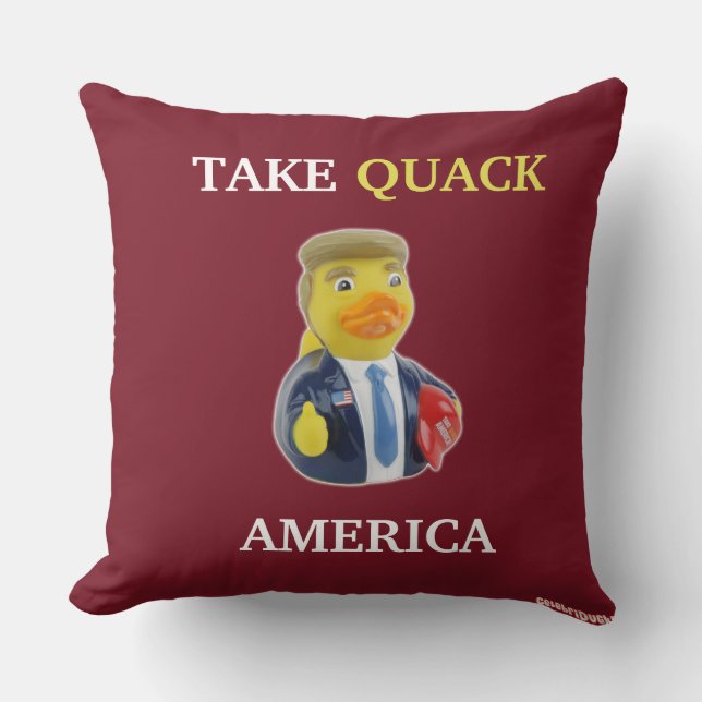 Presidential Trump Donald Rubber Duck CelebriDuck Cushion (Front)