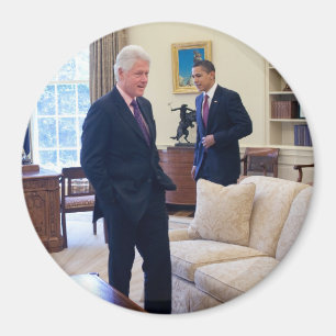 Presidents Barack Obama & Bill Clinton Magnet