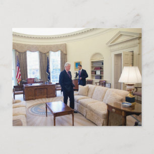 Presidents Barack Obama & Bill Clinton Postcard